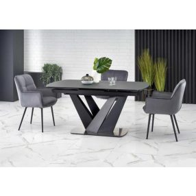 Patrizio bővíthető étkezőasztal fekete 160-200cm