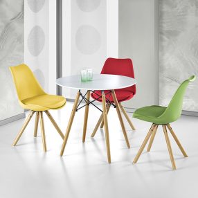 Prometheus Kerek Étkezőasztal Fehér 80cm