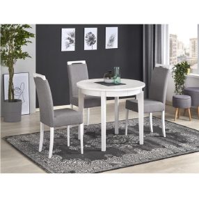   Sorbus Bővíthető Étkezőasztal 77x100x100-200 cm / fehér