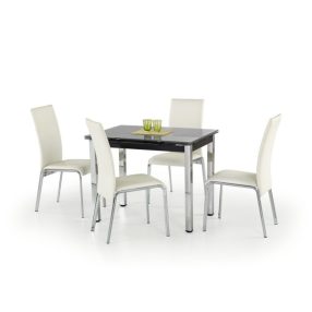 LOGAN bővíthető asztal, fekete