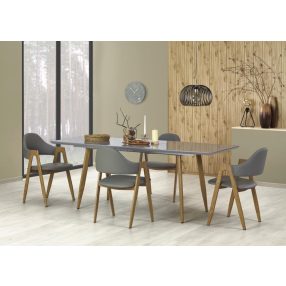   Ruten bővíthető étkezőasztal 160-200 cm szürke-mézes tölgy