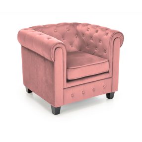 Eriksen fotel rózsaszín bársony