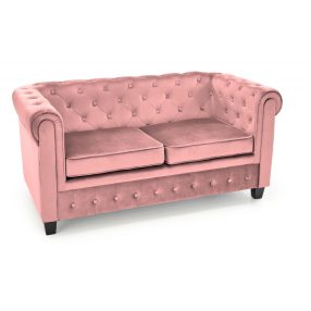 Eriksen XL kanapé rózsaszín bársony