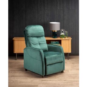 Felipe 2 fotel sötétzöld bársony