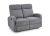 Oslo 2S Relax kétszemélyes kanapé Sötét szürke szövet
