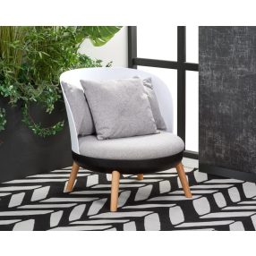 Scandi fotel szürke fehér