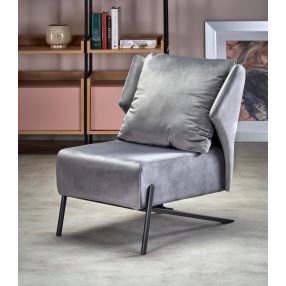 Victus fotel bársony szürke