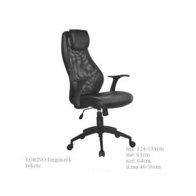 Torino Forgószék Fekete