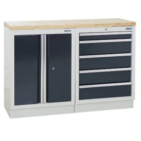 Munkapad 1 szekrény, 5 fiók