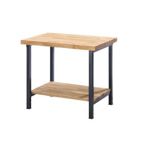   Állítható magasságú munkapad, zártszelvényes kivitel – eurokraft pro 1 polc