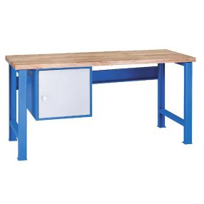   Állítható magasságú munkapad, moduláris rendszerű 1 faliszekrény ajtóval (magasság 421 mm)