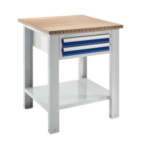   Elemes rendszerű munkapad – eurokraft basic lapszélesség 700 mm, 2 fiók