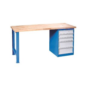 Munkapad, moduláris rendszerű 1 állószekrény 5 fiókkal