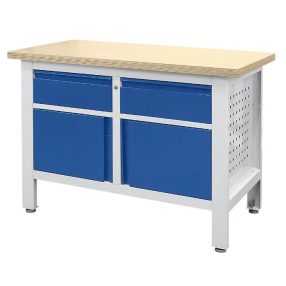 Munkapad 2 fiók, 2 ajtó szé x mé 1200 x 600 mm