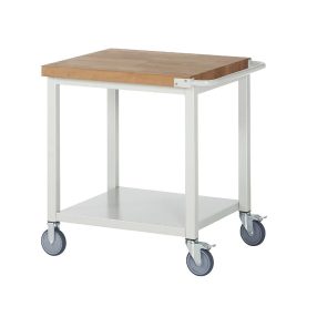   Mobil munkapad, zártszelvényes kivitel – eurokraft pro 1 db polc