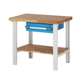 Elemes rendszerű munkapad – eurokraft pro 1 fiók, 1 polc