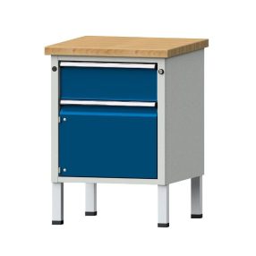   Kompakt munkapad – ANKE szé x mé 605 x 650 mm, 1 fiók, 1 szekrény