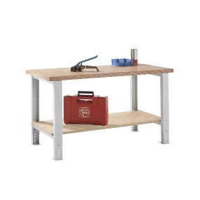  Elemes rendszerű munkapad – LISTA magasság 740 – 1090 mm, polccal
