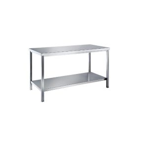   Króm-nikkel acél munkapad – eurokraft basic 1 teljes polc