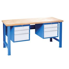   Munkapad, moduláris rendszerű 2 faliszekrény egyenként 3 fiókkal