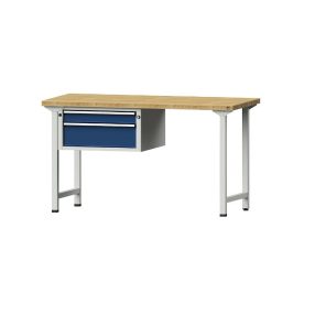   Munkapad zártszelvényes kivitelben – ANKE 2 fiók, szélesség 1500 mm