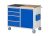 Kompakt munkapadok, mobil – RAU 4 fiók, 1 ajtó, fa / fém munkafelületet
