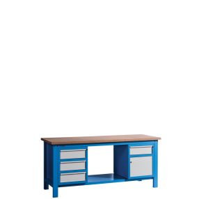   WB MG 2000 DD Nagyteherbírású munkapad 2 fiókkal és 2 szekrénnyel