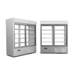 SCH-1-2/P 1400 WESTA | Kétoldalon üveges hűtővitrin