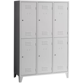    PROJECT 3/6/400 Rövidajtós öltözőszekrény széles rekesszel