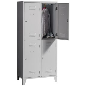   PROJECT 2/4/400 Rövidajtós öltözőszekrény széles rekesszel