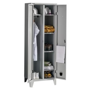   PROJECT 2MID MT AC Válaszfalas, középről nyíló ajtós öltözőszekrény 4 polccal