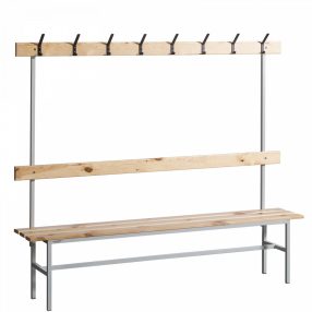 OP E/H 2000 Egyoldalas háttámlás öltözőpad