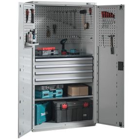   TOOL PERFWALL-2/4DProfesszionális szerszámszekrény 2 polccal és 4 fiókkal