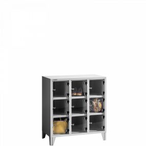   BOX PARAP 9 PLEXI Plexiajtós parapet értékmegőrző szekrény 9 rekeszes