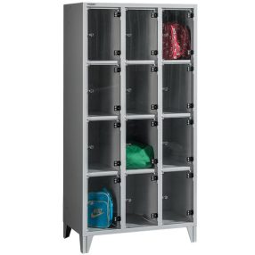   BOX 3/12 PLEXI Plexiajtós értékmegőrző szekrény 12 rekeszes