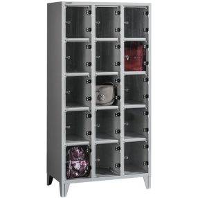   BOX 3/15 PLEXI Plexiajtós értékmegőrző szekrény 15 rekeszes