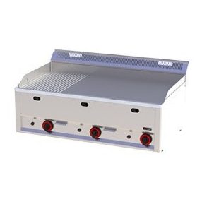   FTHR 90 GL | Gázüzemű szeletsütő 2/3 sima és 1/3 bordázott sütőfelülettel