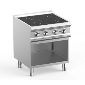   IN77A | Indukciós 4 zónás kerámialapos tűzhely nyitott alsó szekrényen