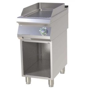   FTR 740 E | Elektromos szeletsütő nyitott alsó tárolóval és bordázott sütőfelülettel