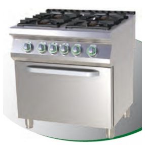   SPT 780/21 GE | 4 égős gáztűzhely elektromos statikus sütővel