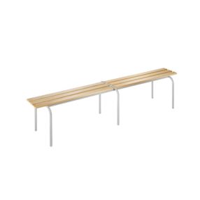   Öltözőpad, egymásra rakható - fényesre lakkozott tömör faléc, hossz 2000 mm