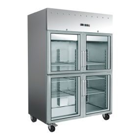   Fagyasztószekrény álló 1200 liter 2+2 osztott üvegajtós Ferrara-Cool