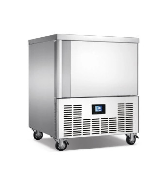 Sokkoló hűtő fagyasztó 5 tálcás GN1/1 és 600×400 EVCO HACCP digitális vezérlő