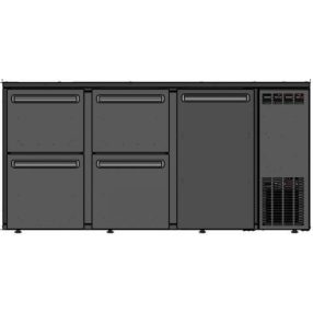   TC BBCL3-552 | Bárhűtő 1 ajtóval, 2 db 1/3-os, 2 db 2/3-os fiókkal