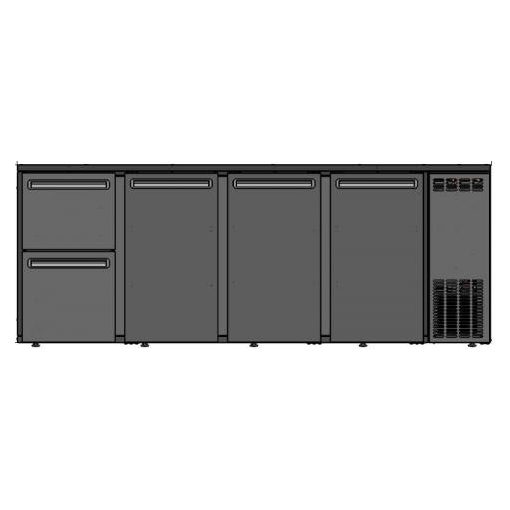 TC BBCL4-5222 | 3 ajtós bárhűtő, 1 db 1/3-os, 1 db 2/3-os fiókkal