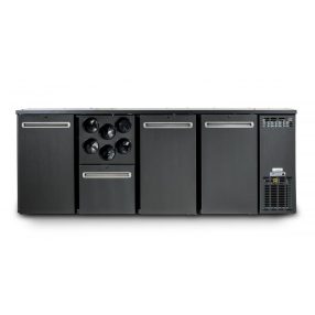   TC BBCL4-2122 | Bárhűtő 3 ajtóval, 1 db 1/2-es fiókkal, palacktartóval