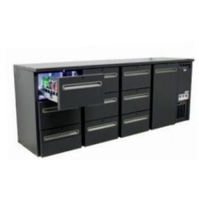 TC BBCL4-6662 | Bárhűtő 1 ajtóval, 9 db 1/3-os fiókkal