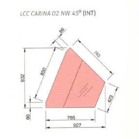 LCC Carina 02 INT45 | Hűtött belső sarokpult (45°)